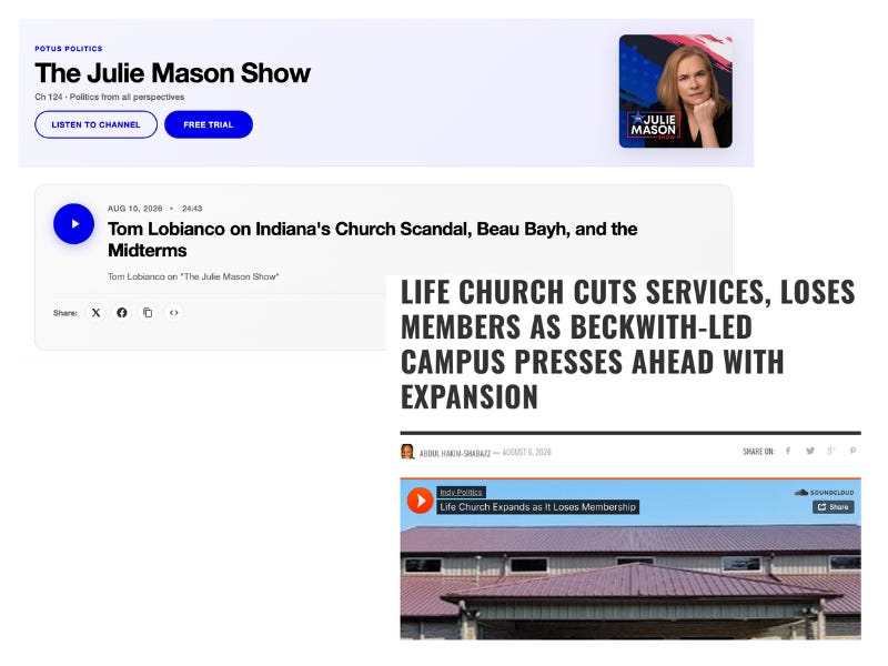 Life Church, Indiana updates