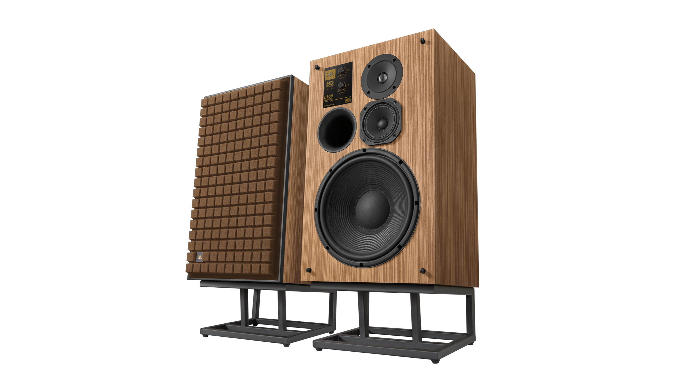JBL has resurrected one of its iconic retro hi-fi speakers to celebrate its 80th