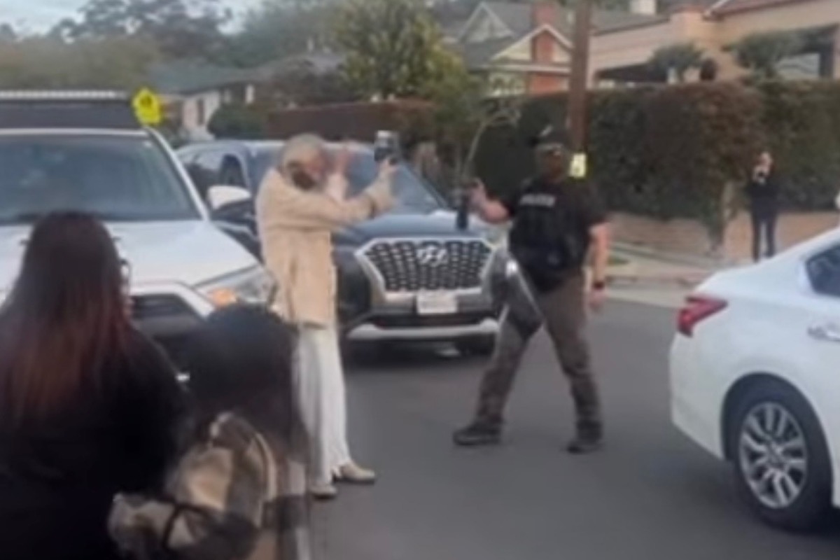 ICE Officer Pepper-Sprays Community Observers in Eastside Santa Barbara
