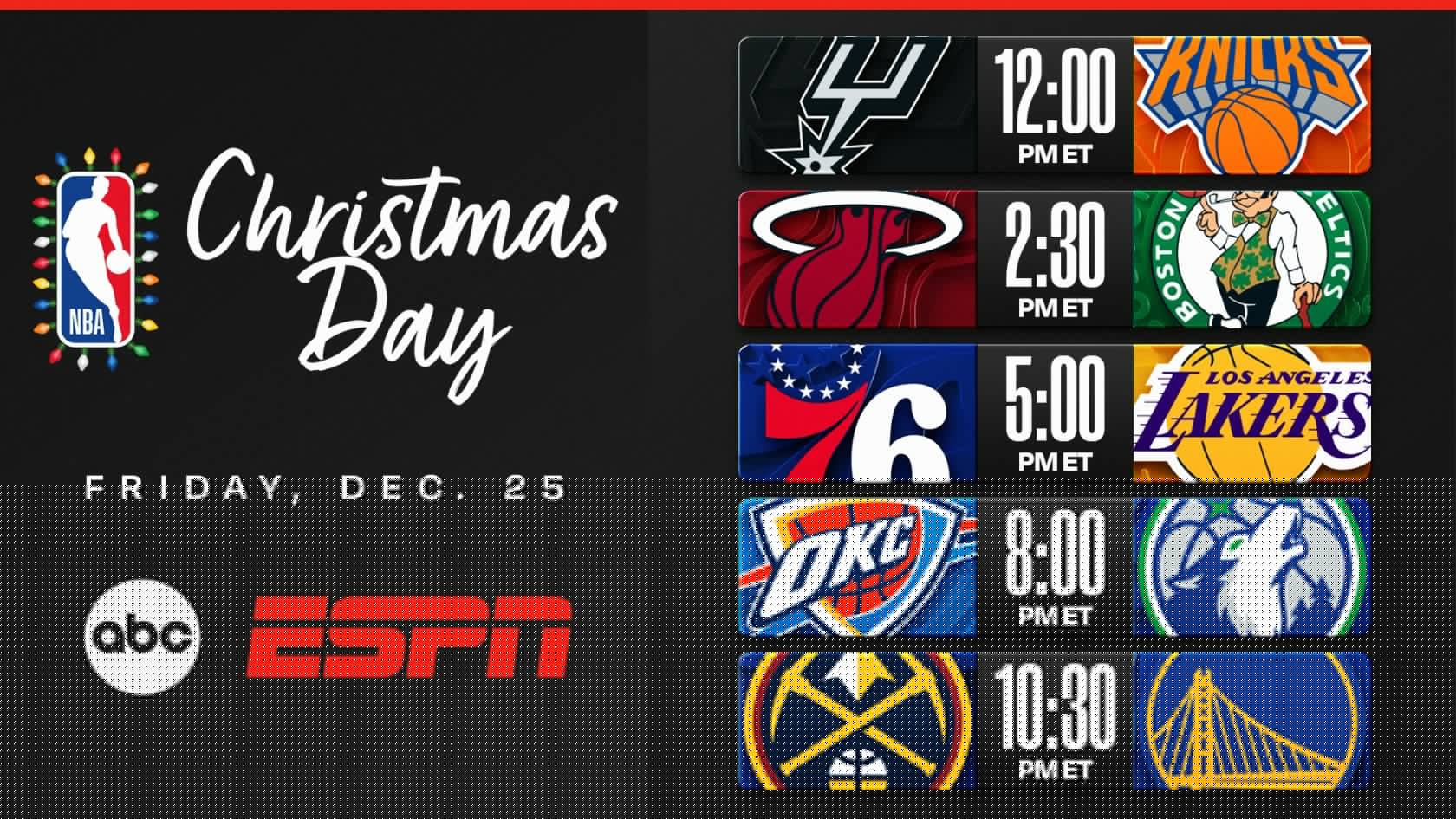NBA Unveils Stacked Christmas Day Slate, Fans Online React