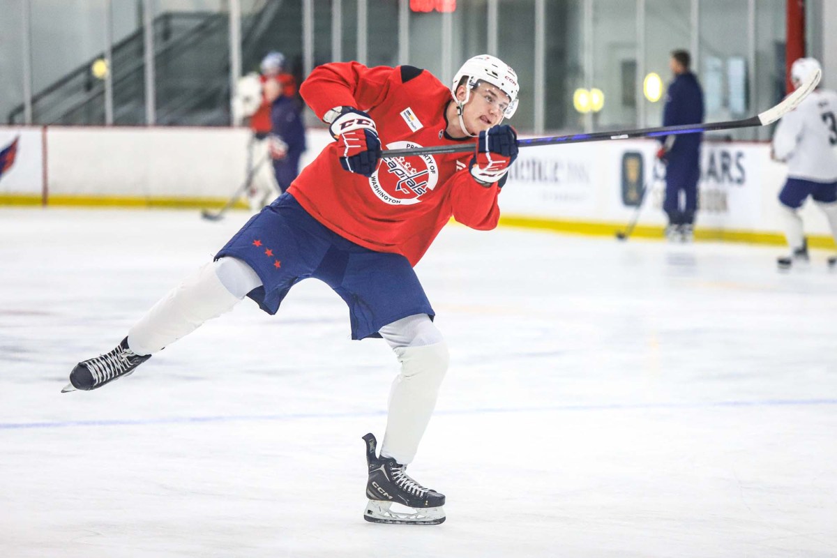 Ilya Protas scored his first professional goal for the Capitals. What would his brother Aliaksai say? ‘Nothing but luck.’