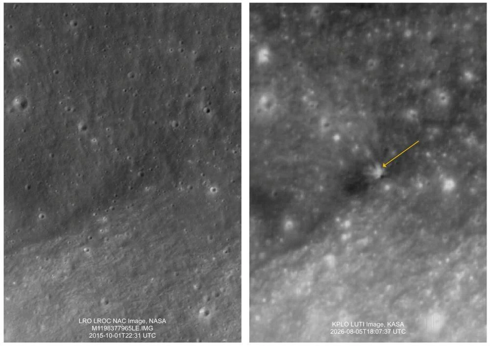 Defunct SpaceX rocket crashes into the moon, kicks up dust