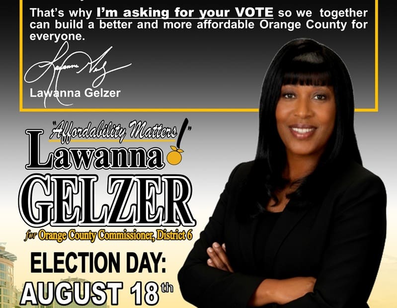 Lawanna Gelzer Emphasizes Affordability, Results in Orange County Commissioner Race