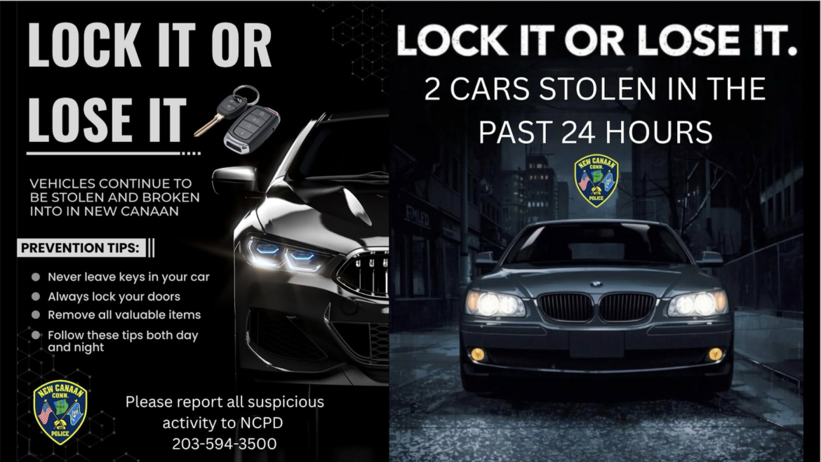 Comment on New Canaan Police See Sharp Rise in Stolen Vehicles, Thefts from Cars by Dave Leopold
