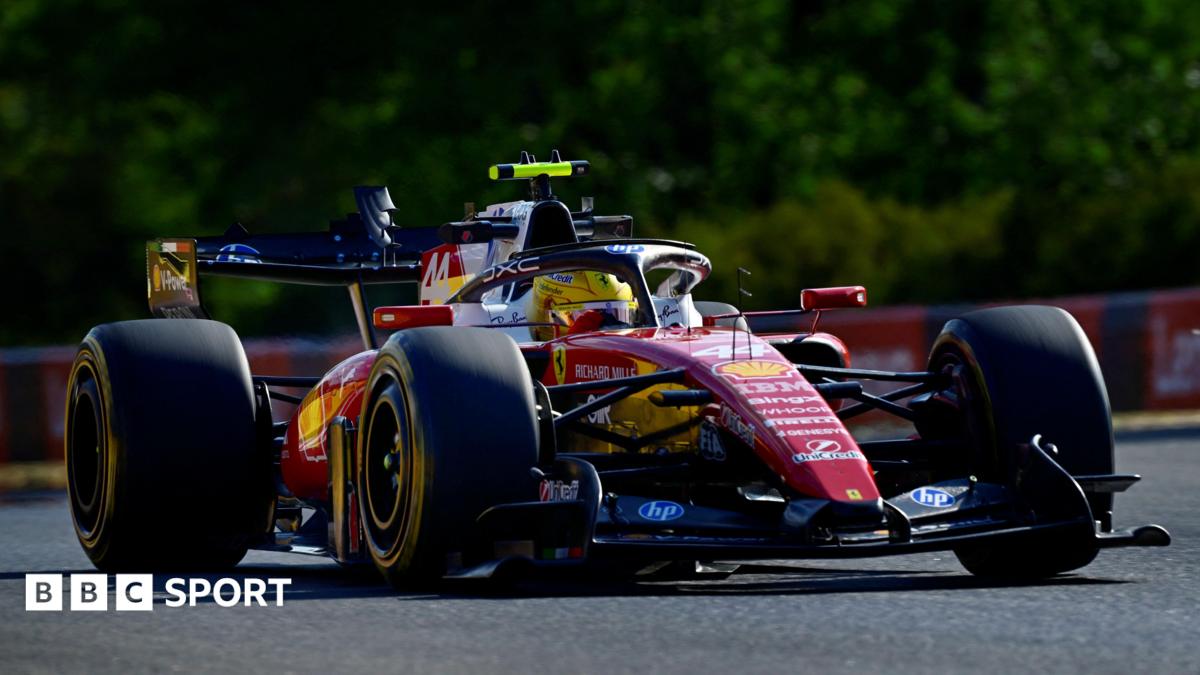 Hamilton fastest as new Aston Martin makes encouraging debut