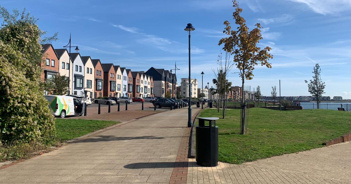 Barry waterfront development pathways and park open to public