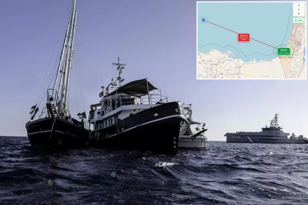 Sumud Filosu yüksek riskli bölgeye girdi! İsrail dronları adım adım takip ediyor