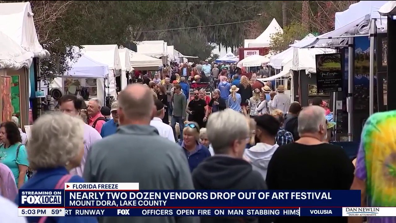 High winds, cold threaten Mount Dora Arts Festival