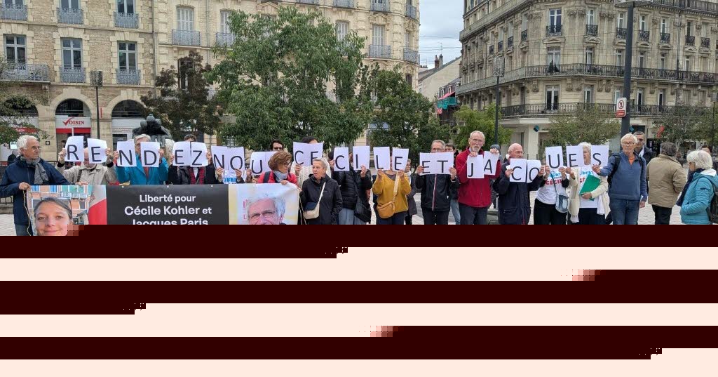 Dijon. Nouveau rassemblement pour la libération de Cécile Kohler et Jacques Paris, otages en Iran depuis mai 2022