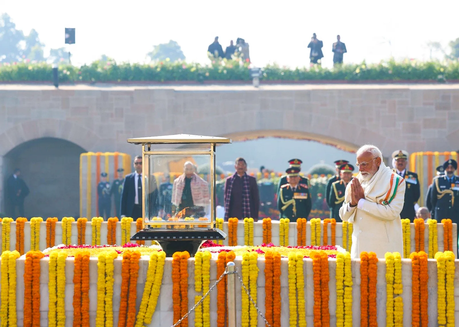PM Modi attends prayer meet at Gandhi Smriti, pays tribute to Mahatma Gandhi on 78th death anniversary