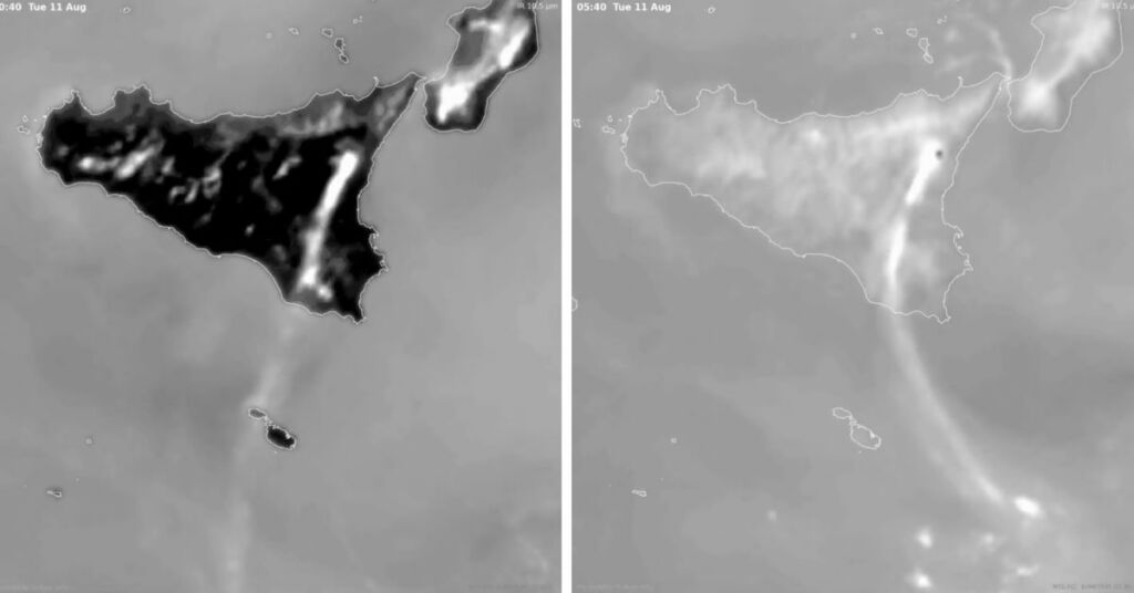 Watch: Satellite Footage Shows Mount Etna’s Volcanic Plume Reaching Malta