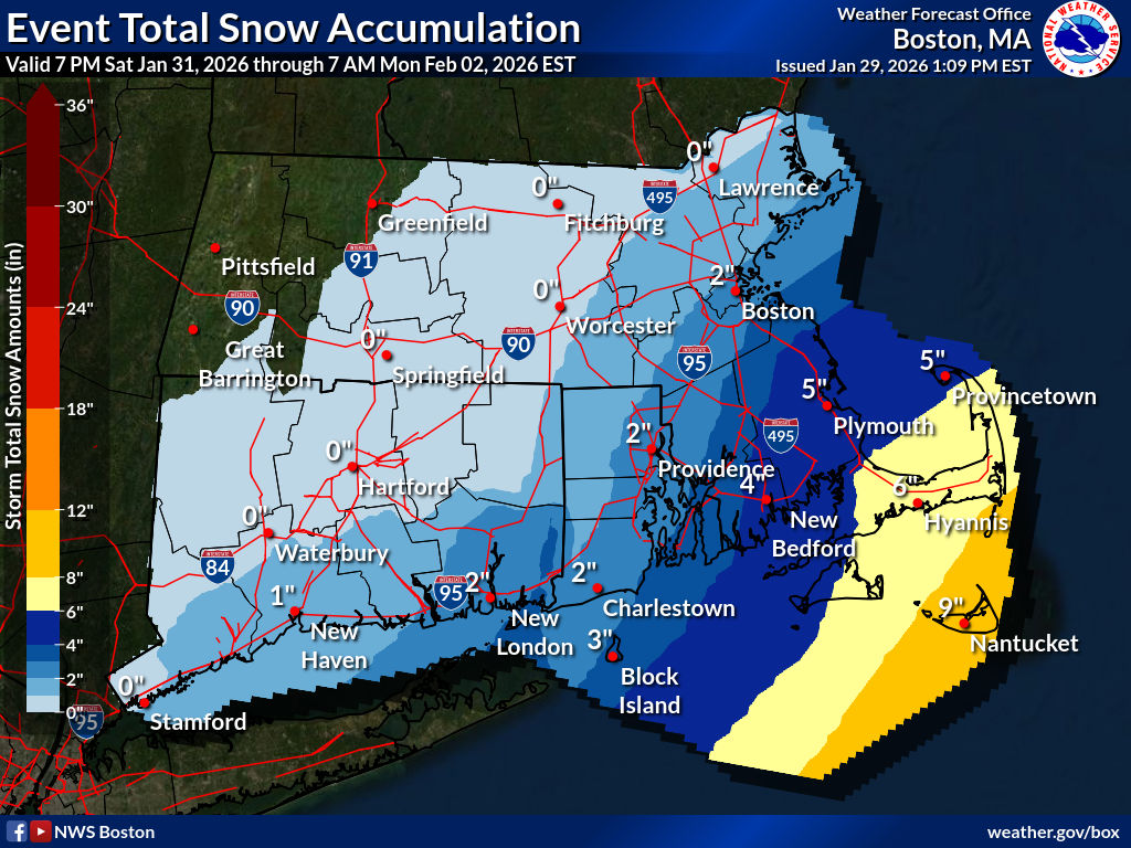 Bomb cyclone forecast for Massachusetts: Cape Cod could face blizzard-like conditions