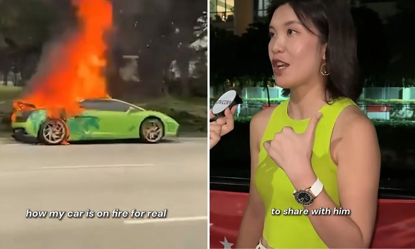 Video of woman’s calm response to her Lamborghini catching fire goes viral: ‘So nice to be rich, zero stress’