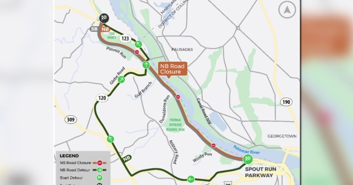 George Washington Memorial Parkway closures begin Monday