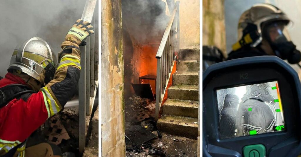 CPD Tackle Fire Inside Garage Complex In Żebbuġ