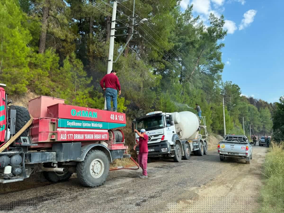 Muğla'da orman yangınına müdahale sürüyor