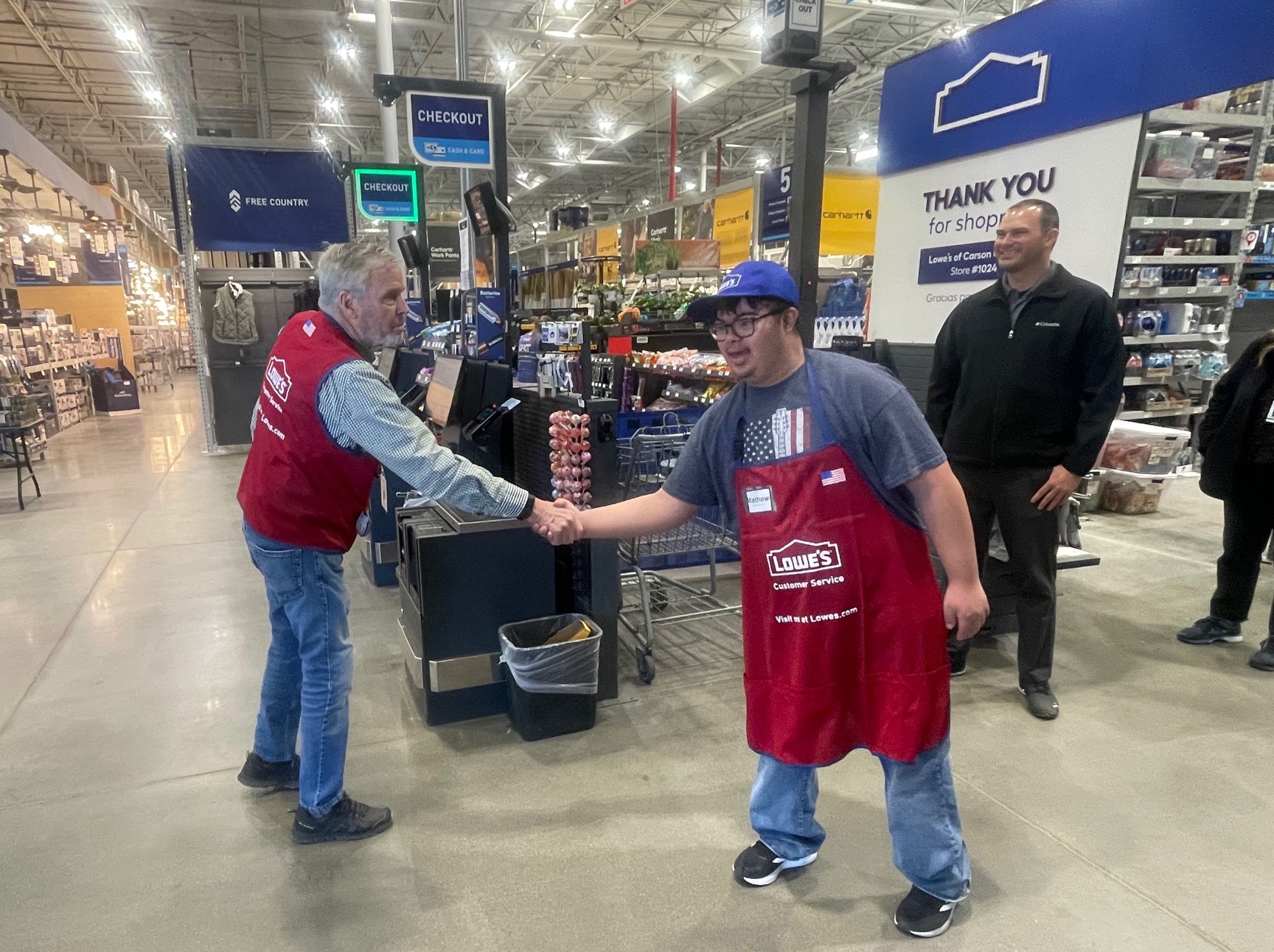 Carson High ASP senior gets Lowe’s tour after employment inquiry
