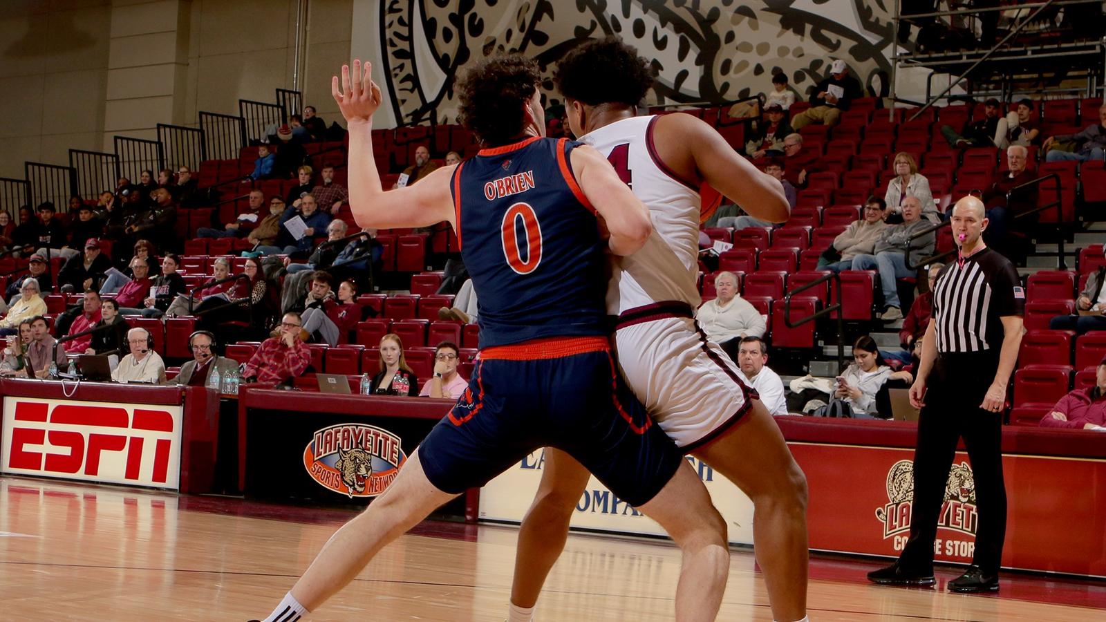 Bison Men Fall One Shot Short at Lafayette, 81-79