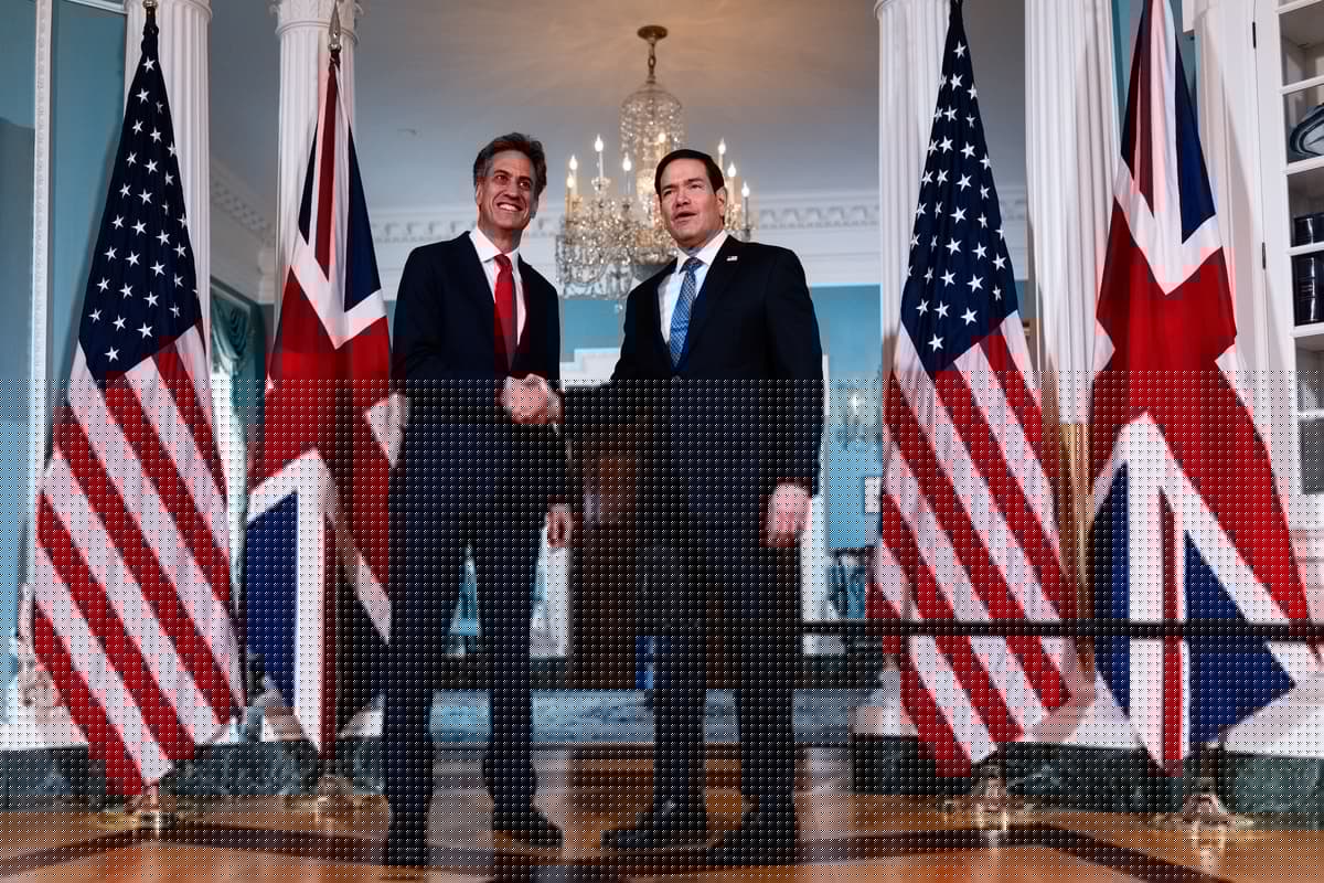 UK and US ‘closest allies’, says Miliband as he ducks criticism of Trump in DC