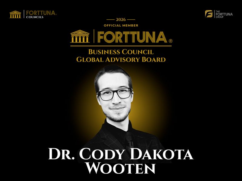 Dr. Cody Dakota Wooten, Chief Regenerative Legacy Design Officer and Founder of The Leadership Guide, appointed as a Global Advisory Board Member of the Forttuna Business Council