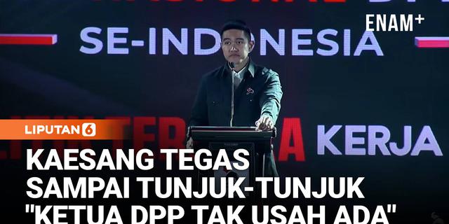 Keras! Kaesang Sampai Tunjuk-Tunjuk Saat Rakernas PSI: Ketua-Ketua DPP Tidak Usah Ada ...