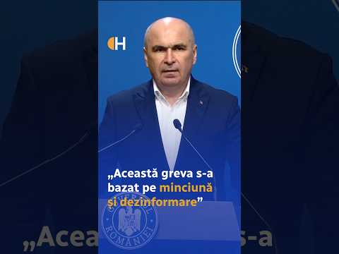 Ilie Bolojan acuză faptul că greva din sistemul de sănătate s-a bazat pe „minciună și dezinformare”