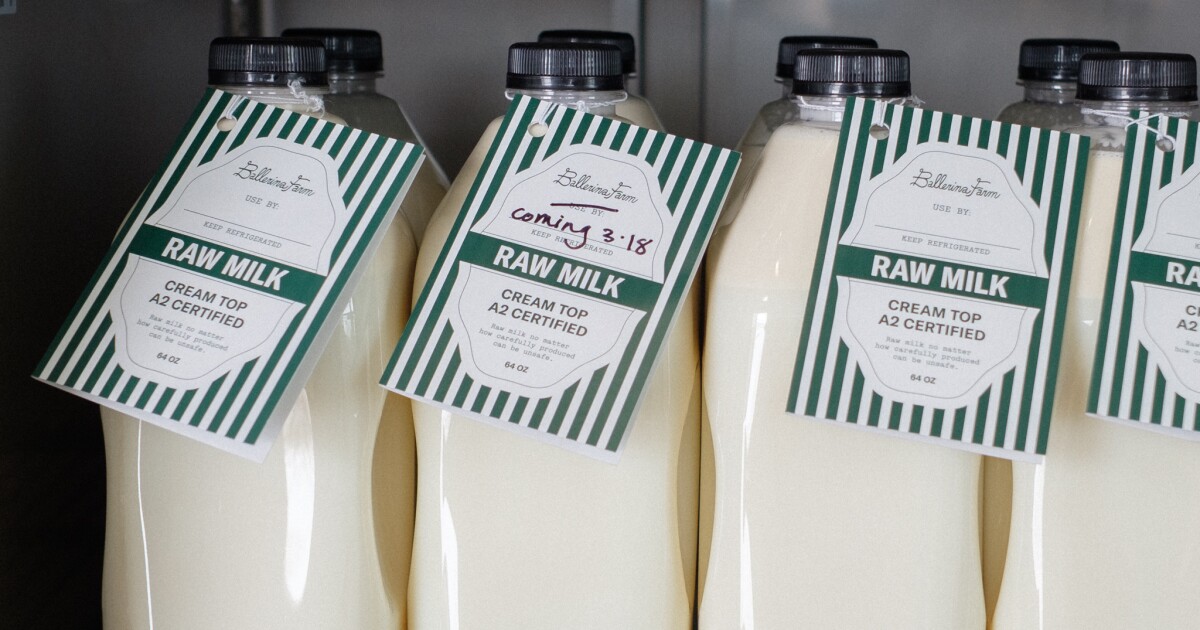 Ballerina Farm pauses raw milk sales after samples fail health tests