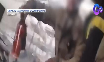 Bumbero sa viral video na kumuha ng alak sa nasunog na supermarket sa QC, nagsalita na