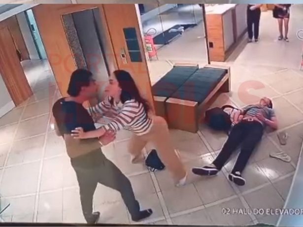 Vídeo inédito complica Aline Mineiro e mostra namorado partindo para cima de jovem em condomínio