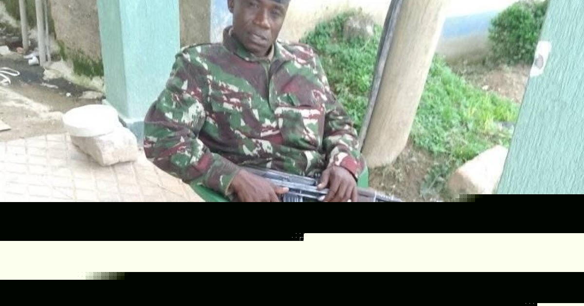 PHOTOs! Meet HEZEKIAH OJUDI, a police officer believed to be among the masked suspects who hacked GSU officer HENRY OKELLO to death - The suspect is OKELLO’s blood relative