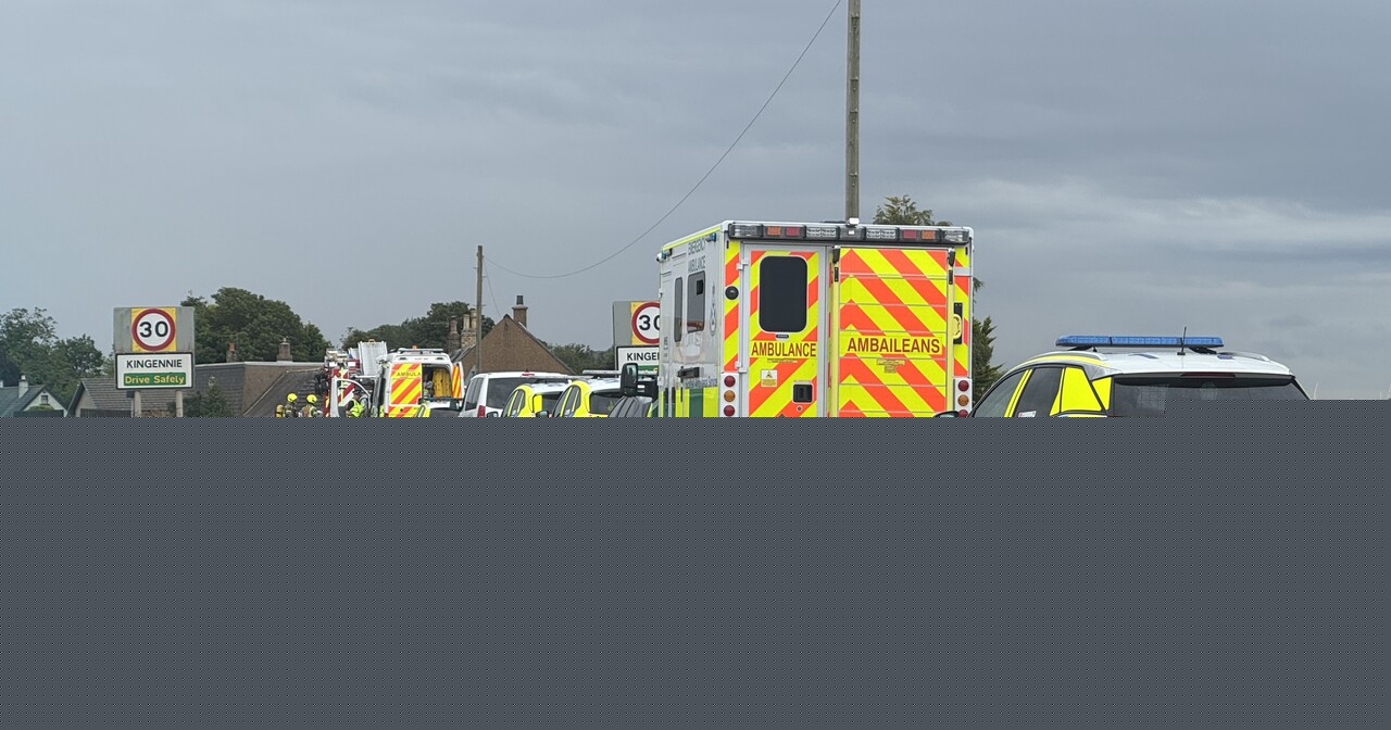 Road into Kingennie village in Angus closed amid major emergency response