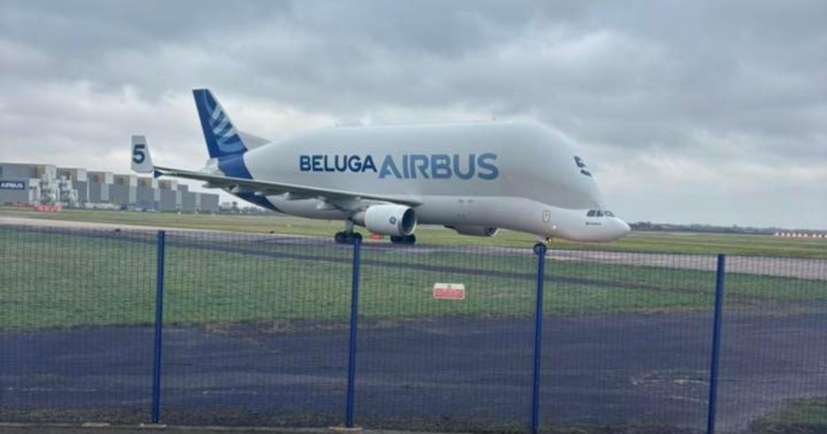 LIVE- Follow as the Airbus BelugaST 5 makes its final journey to Broughton