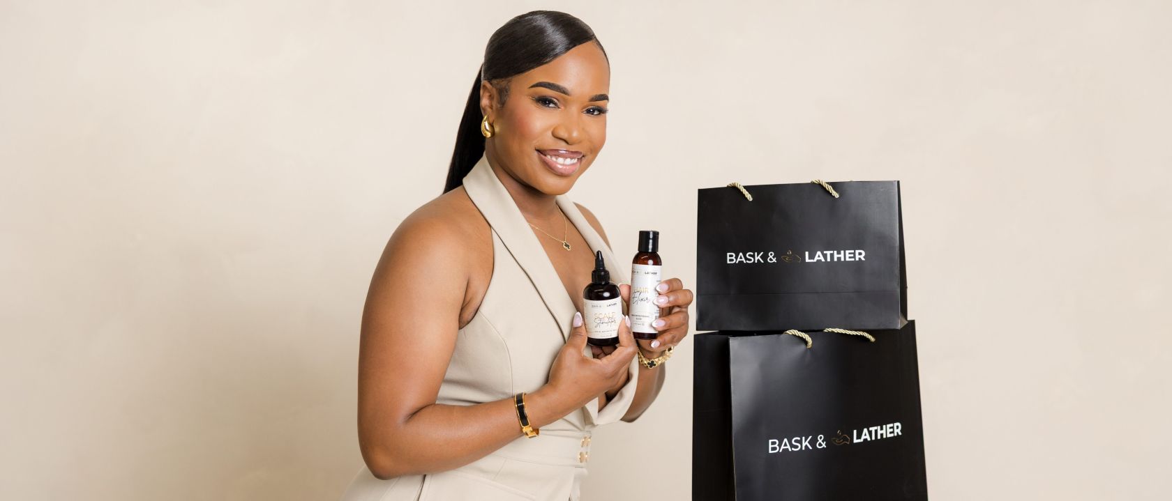 From Mixing Hair Oil In Her Kitchen To Building A Nine-Figure Empire — Meet, Shaina Rainford, The Black Woman Behind Bask & Lather
