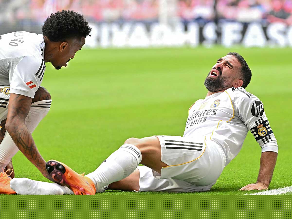 Real Madrid vuelve a perder a Dani Carvajal por lesión