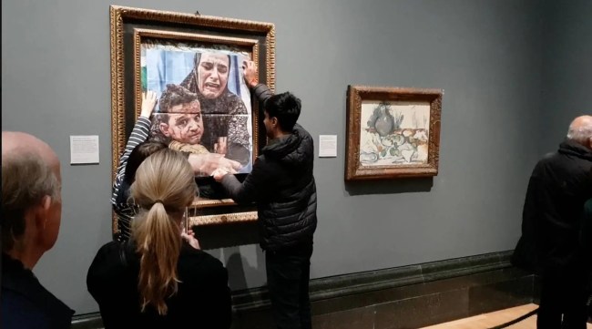Pair Who Covered Picasso with Photo of Palestinian Mother and Child Found Guilty of Criminal Damage