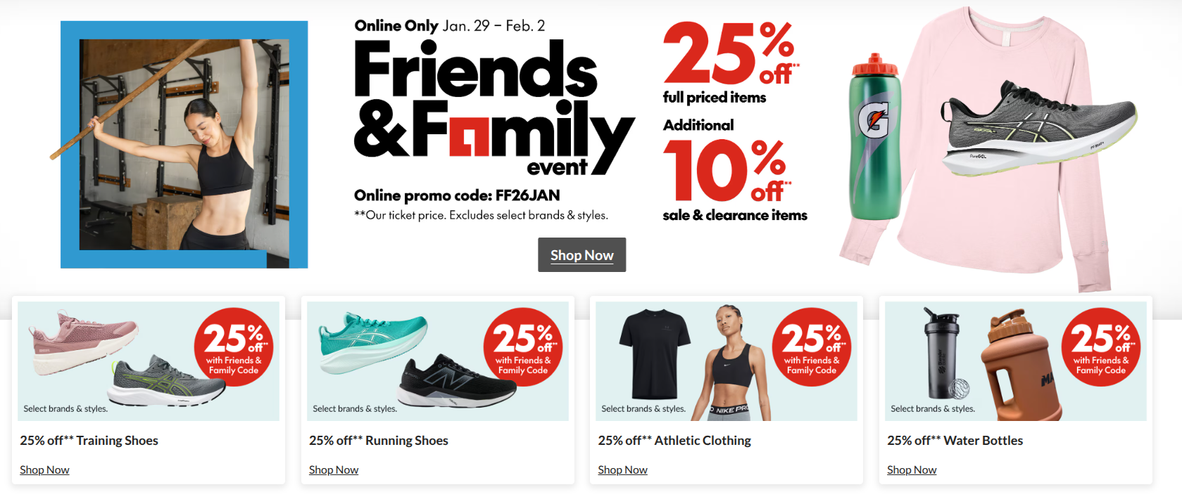 Sport Check Canada Friends & Family Event: 25% off Regular Price + Extra 10% off Sale and Clearance