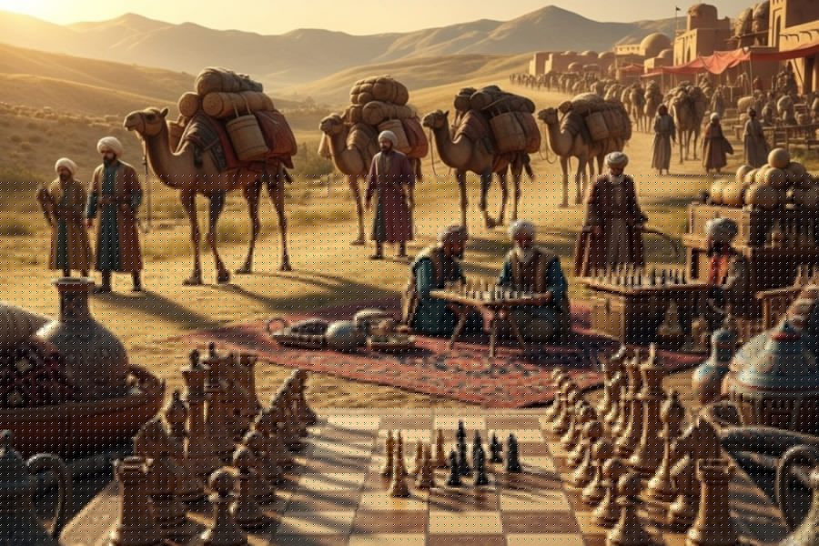 The millennial journey of chess along the Silk Road