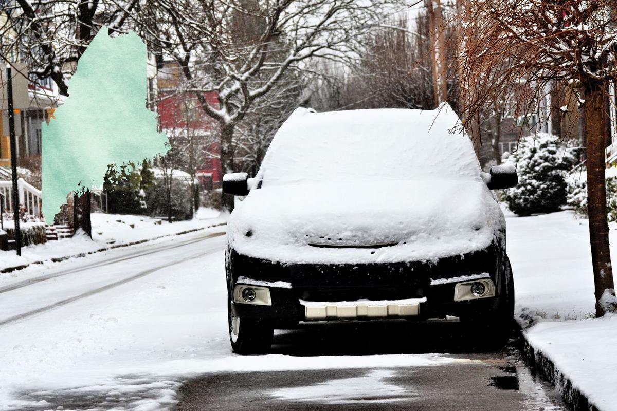 Is It Illegal To Drive With A Snow-Covered Car in Maine?