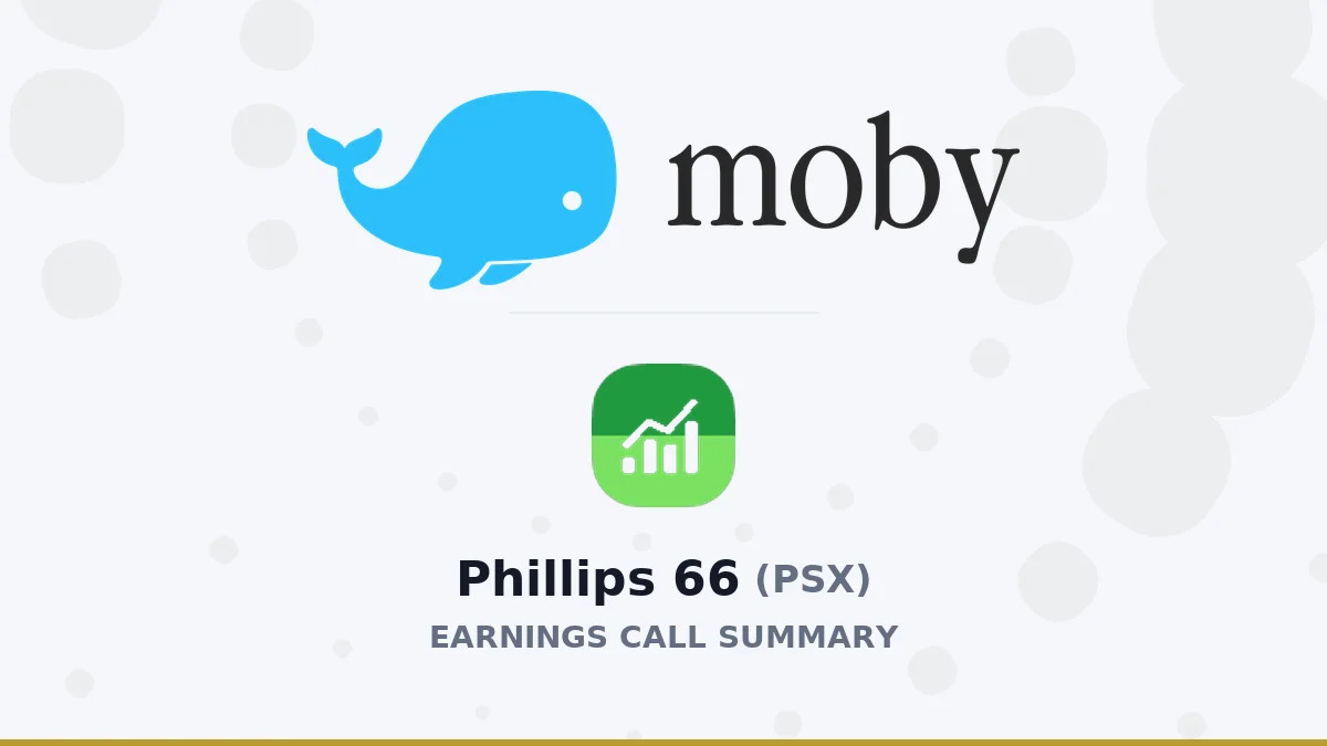Phillips 66 Q2 2026 Earnings Call Summary