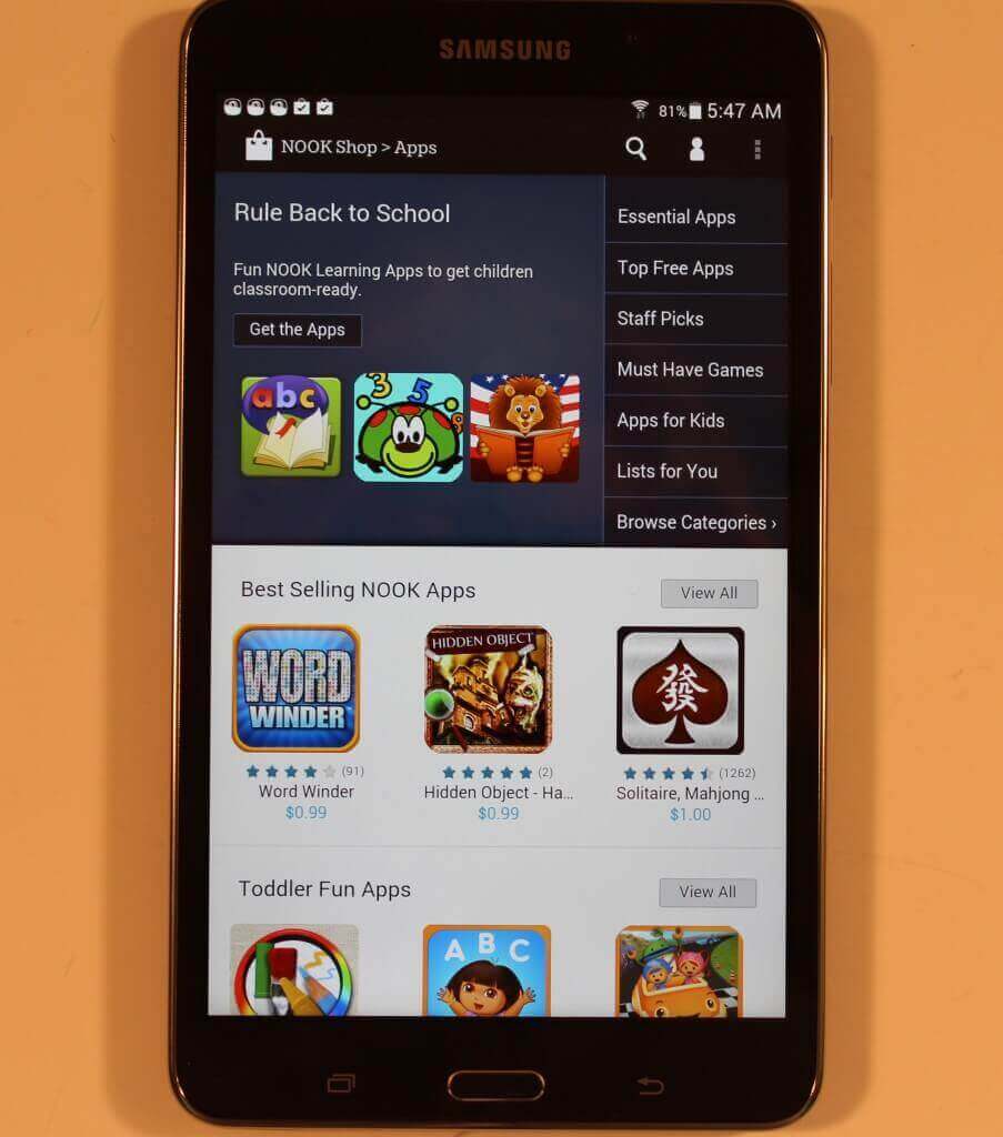 Samsung Galaxy Tab 4 Nook Review