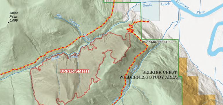 Smith Creek Fire in Boundary County at 15% containment, with region under fire weather watch