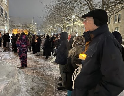 ‘We’re stronger together’: Muskegon vigil honors those killed by U.S. immigration agents