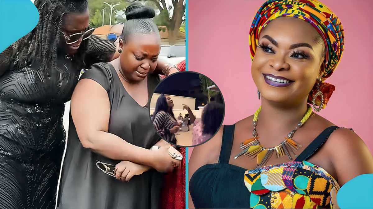 "Mentumi enkɔ": Best friend Roselyn Ngissah unable to bear it at Beverly Afaglo's burial