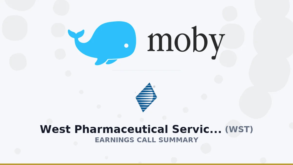 West Pharmaceutical Services, Inc. Q2 2026 Earnings Call Summary