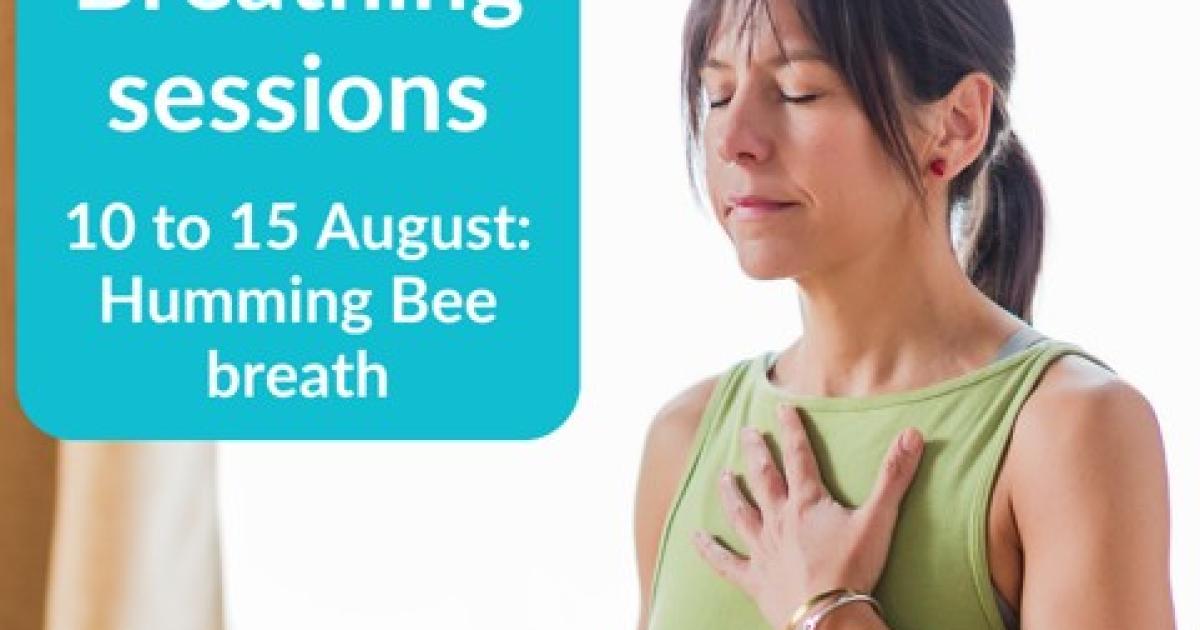 Free sessions to teach breathing exercise to help people relax