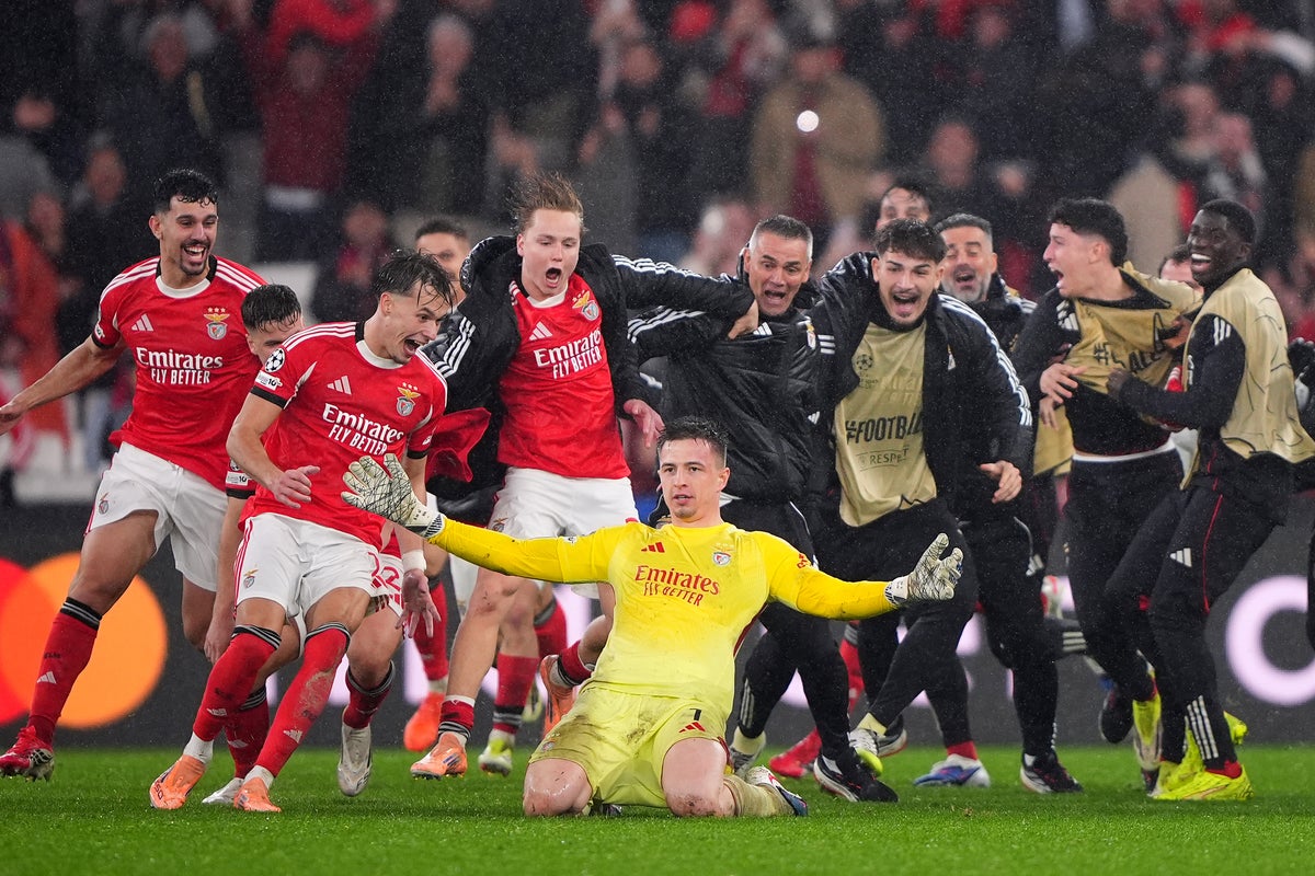 Jose Mourinho’s Benfica stay alive in Champions League with last-gasp goalie goal against Real Madrid