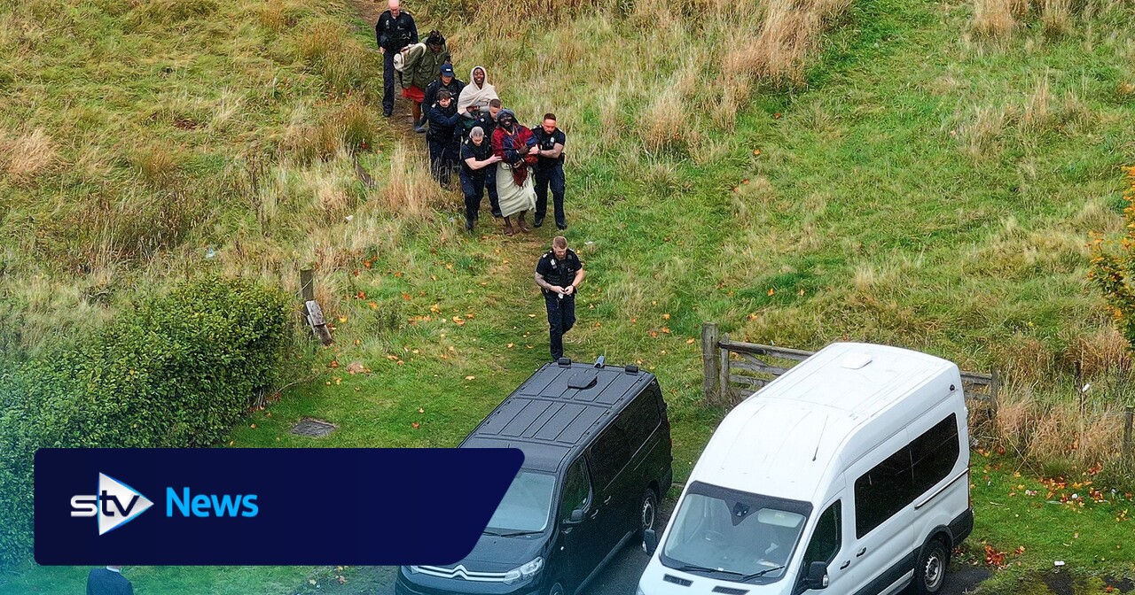 ‘African tribe’ evicted from Scottish woodland and arrested by police