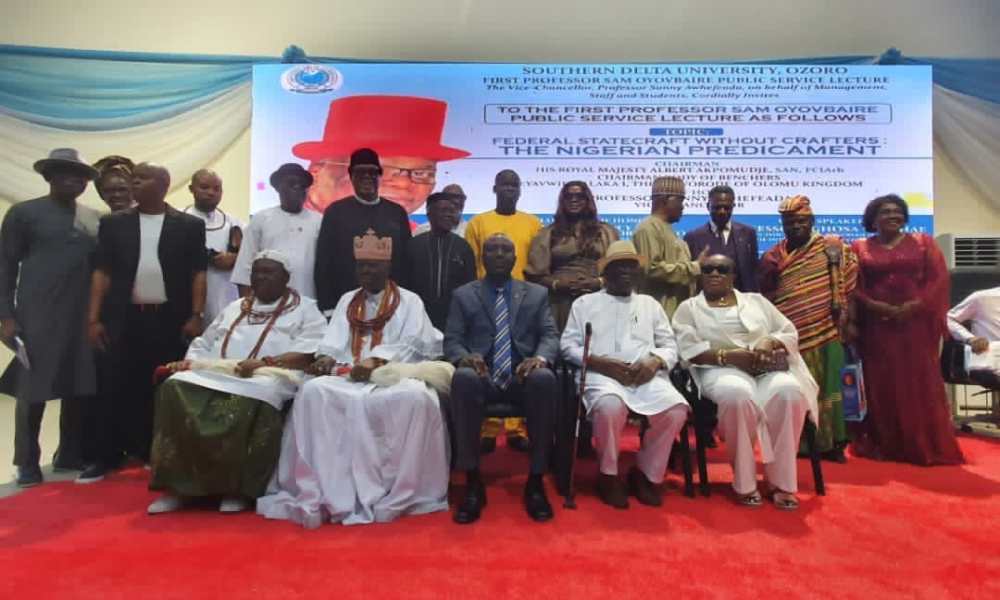 SAM OYOVBAIRE PUBLIC LECTURE: Oborevwori Calls For Visionary Leadership To Deepen Democracy
