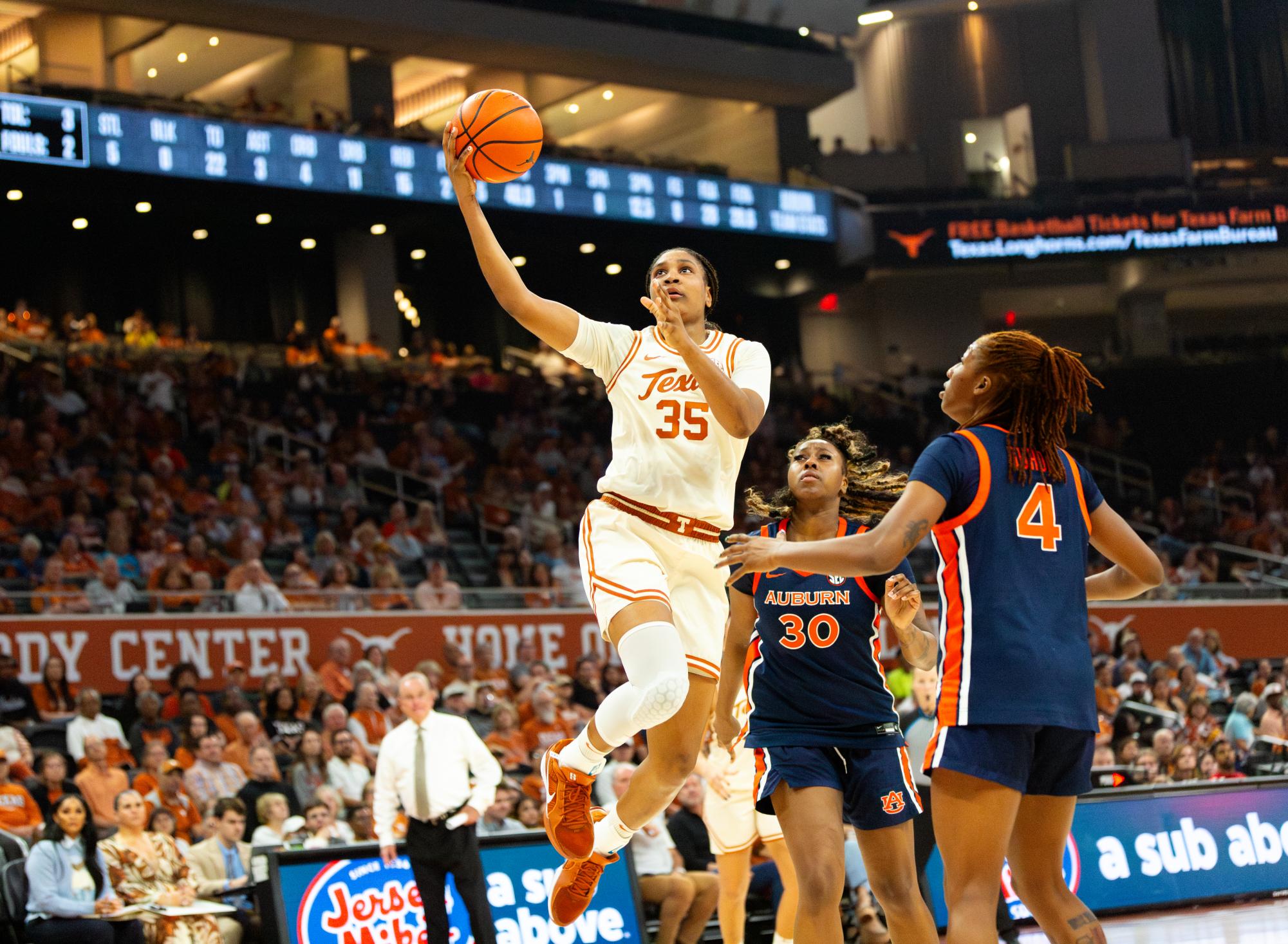 Texas women’s basketball moves past Florida for 20th win