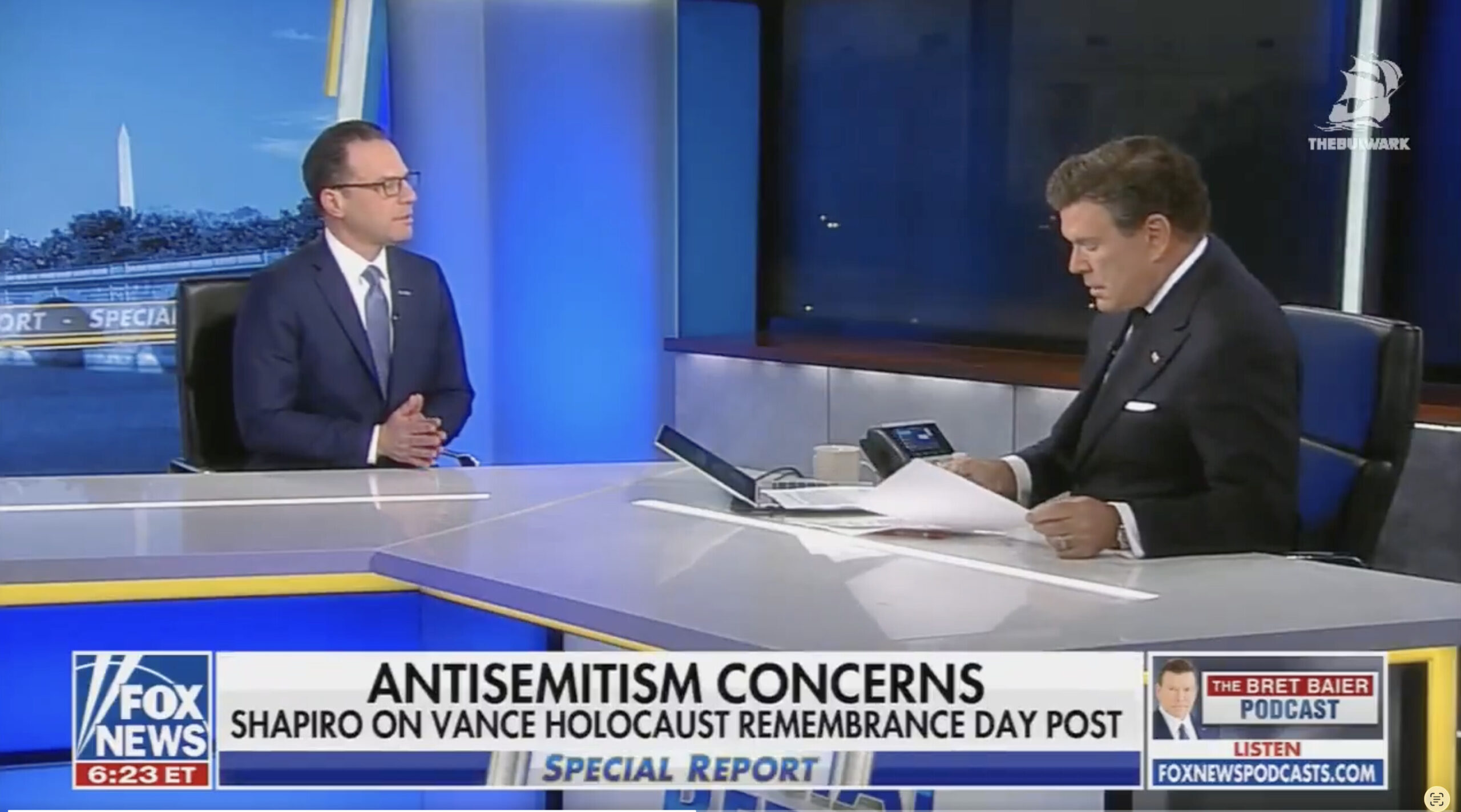 ‘Essentially, You’re Calling JD Vance a Neo-Nazi’: Bret Baier Confronts Josh Shapiro Over Remarks About the Vice President